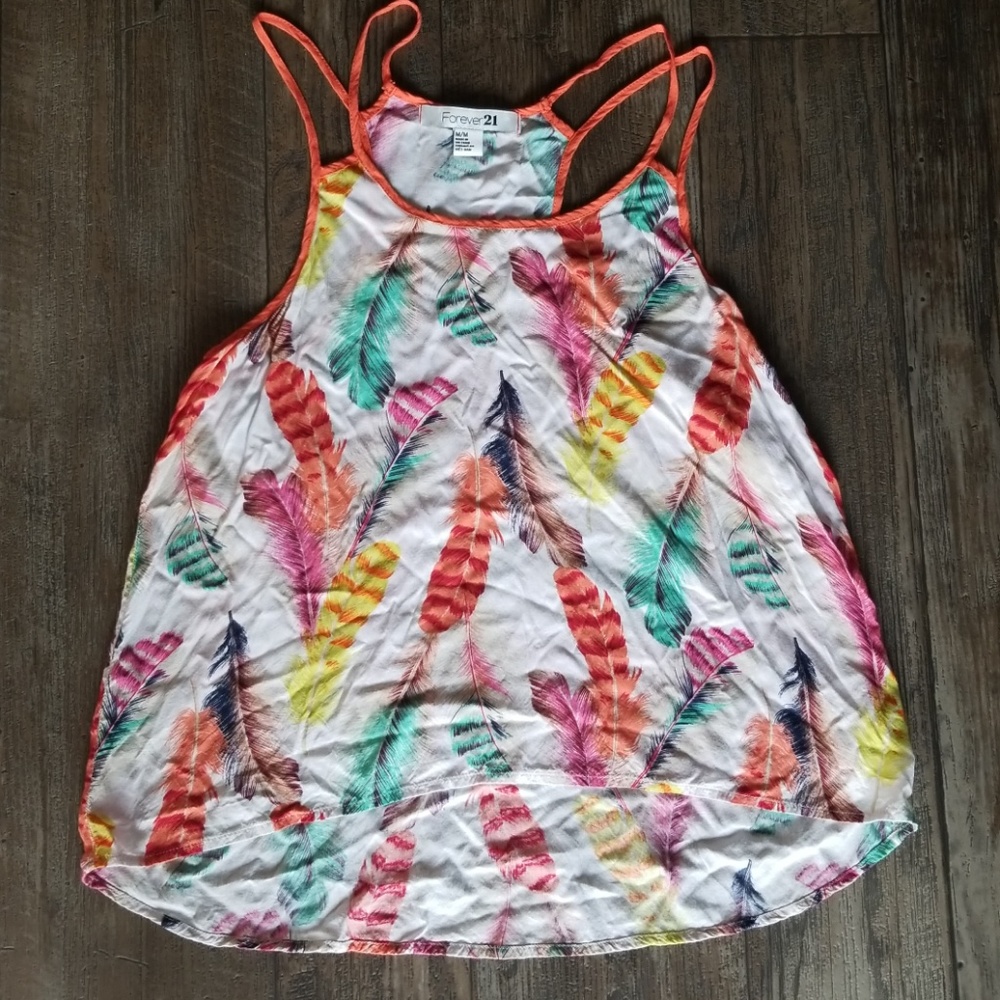 Feather print tank too